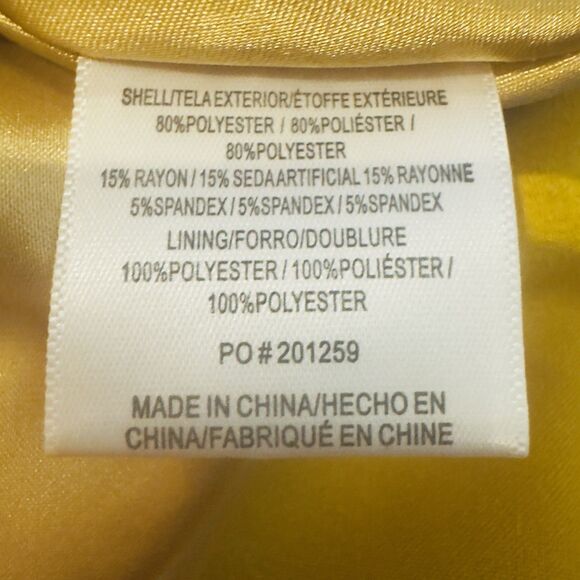 ModCloth "Just this sway" Midi Skirt Size L Mustard Yellow Pockets Swing A-line - Picture 9 of 10